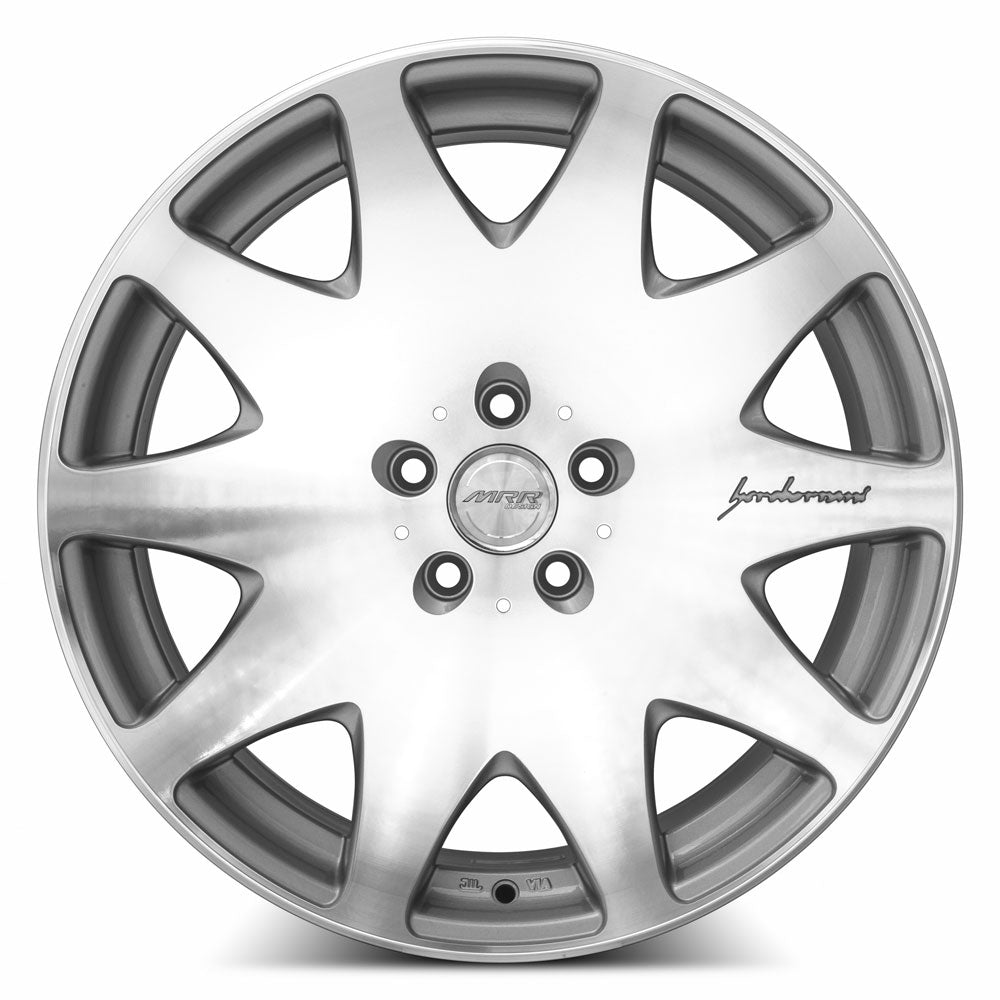MRR HR3, 20x9.5, 5x114.3, ET20, CB73.1, Silver Machined Face