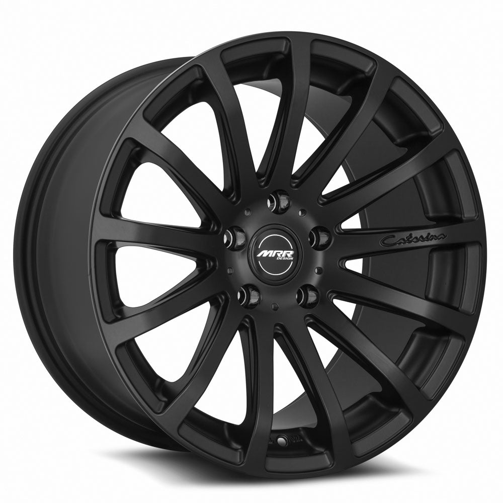 MRR HR9, 18x9.5, 5x100 to 5x120.7, ET20 to 45, CB66.6 to 74.1, Matte Black
