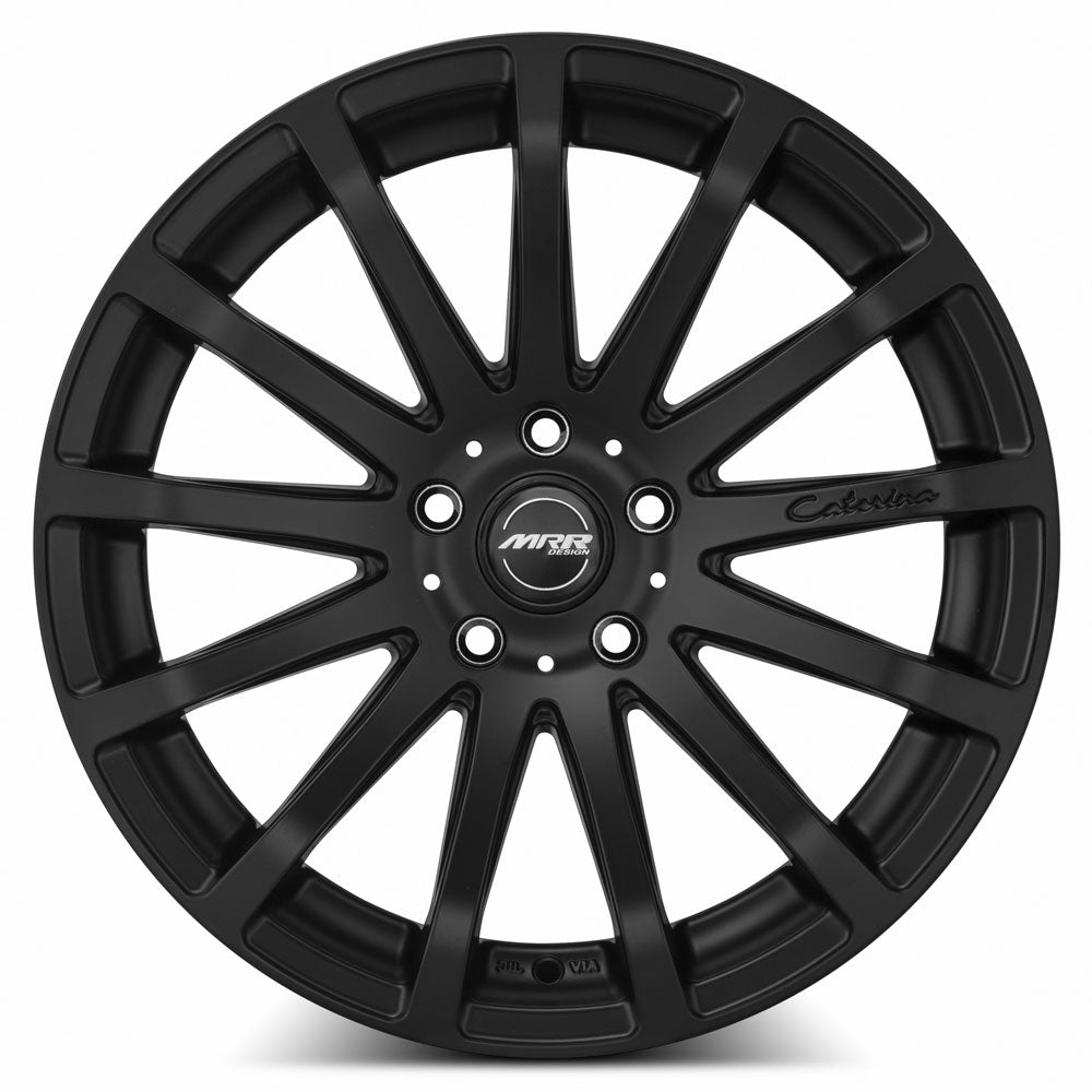 MRR HR9, 18x9.5, 5x100 to 5x120.7, ET20 to 45, CB66.6 to 74.1, Matte Black