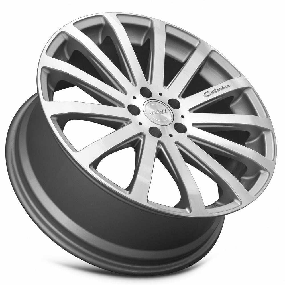 MRR HR9, 20x8.5, 5x114.3, ET35, CB73.1, Silver Machined Face