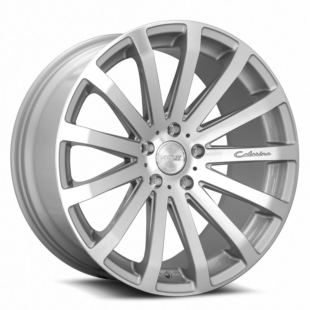 MRR HR9, 19x9.5, 5x120, ET20, CB72.6, Silver Machined Face