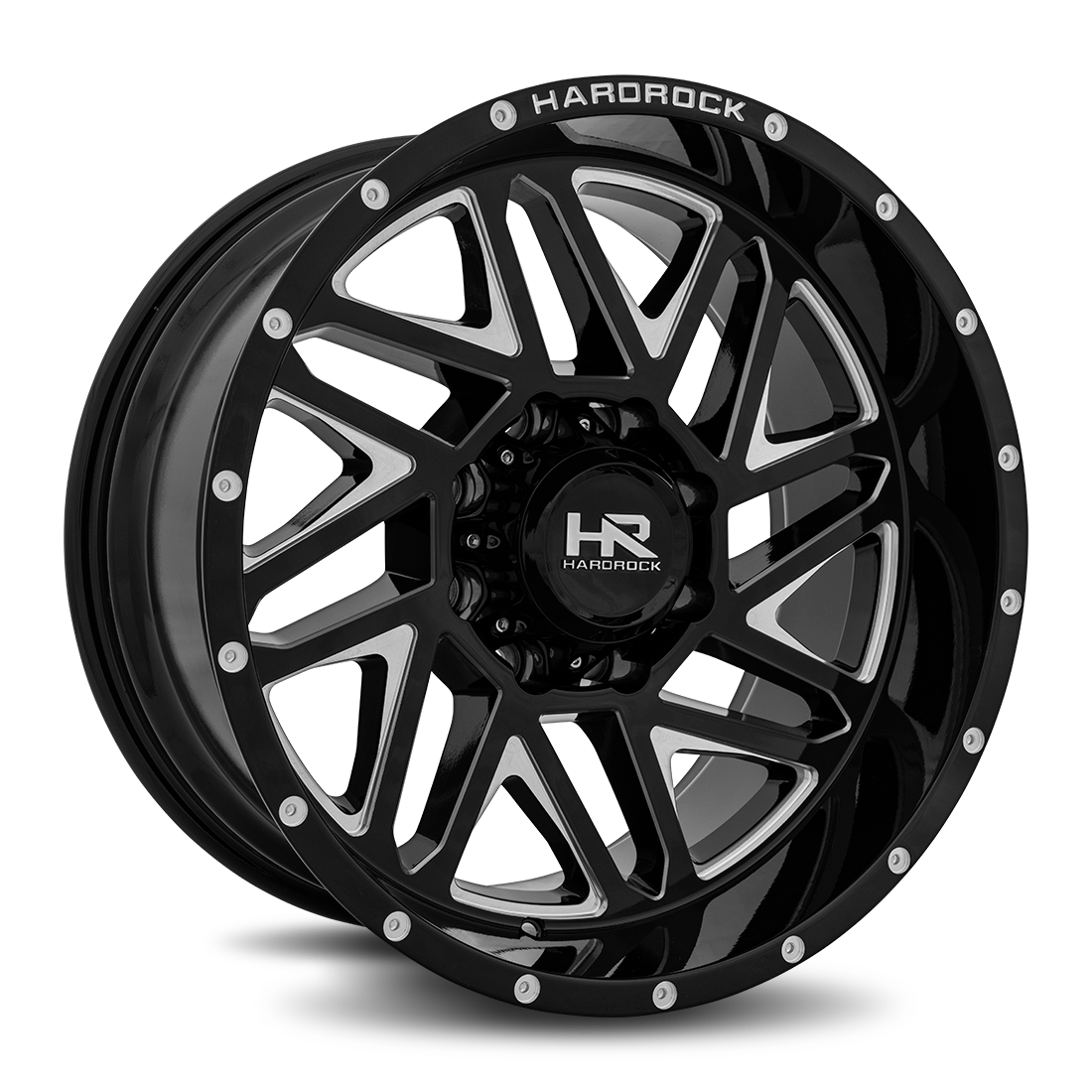Hardrock Offroad Bones XPosed, 20x10, 8x170, ET-19, CB125.2, Gloss Black Milled