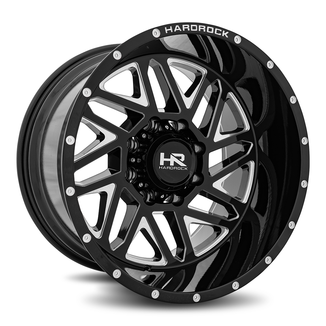 Hardrock Offroad Bones XPosed, 20x12, 8x180, ET-44, CB124.3, Gloss Black Milled