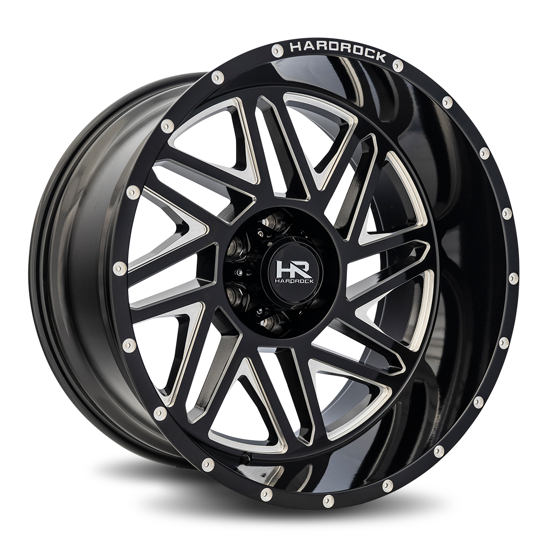 Hardrock Offroad Bones XPosed, 22x12, 6x139.7, ET-44, CB108, Gloss Black Milled
