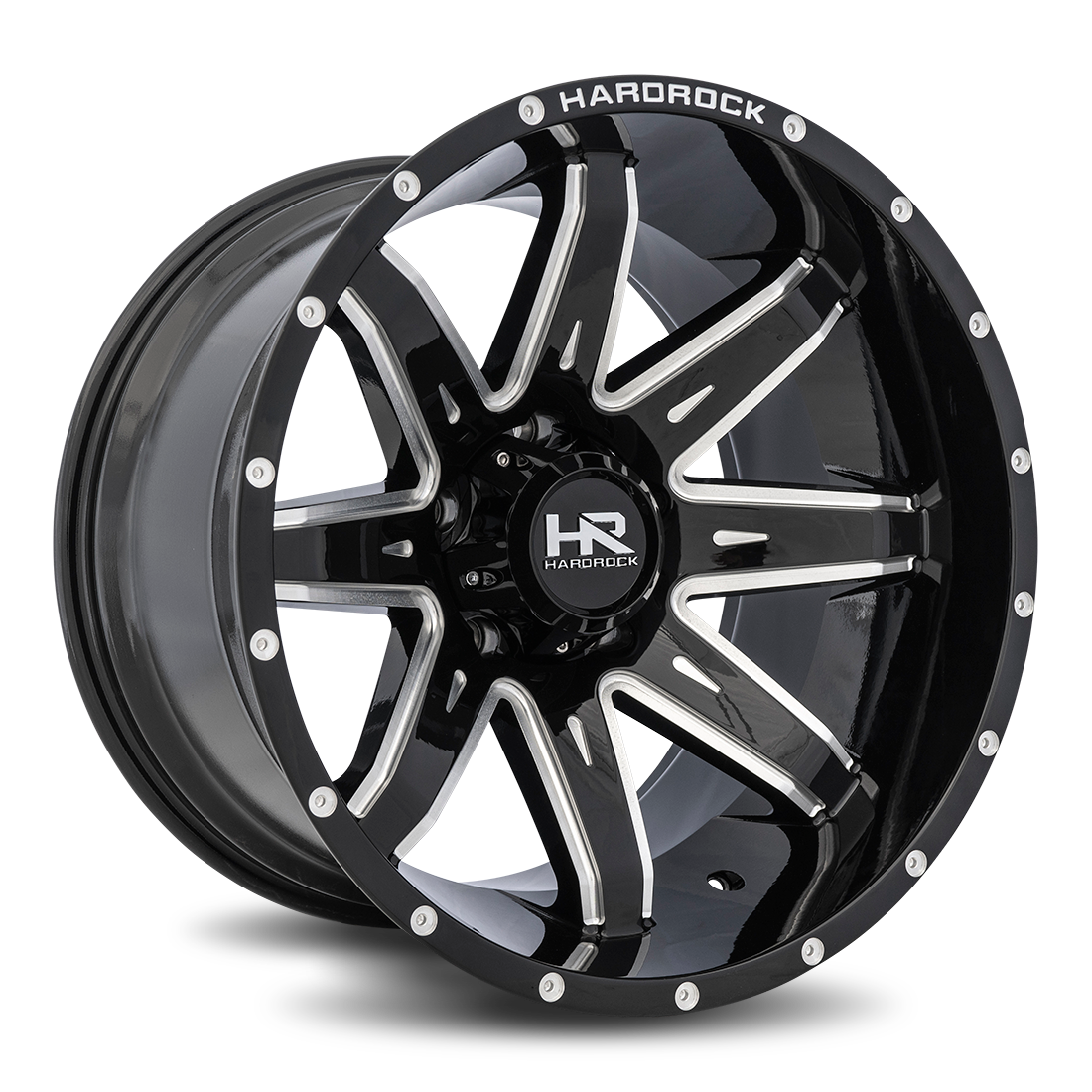Hardrock Offroad Painkiller XPosed, 20x12, 5x127, ET-44, CB78.1, Gloss Black Milled