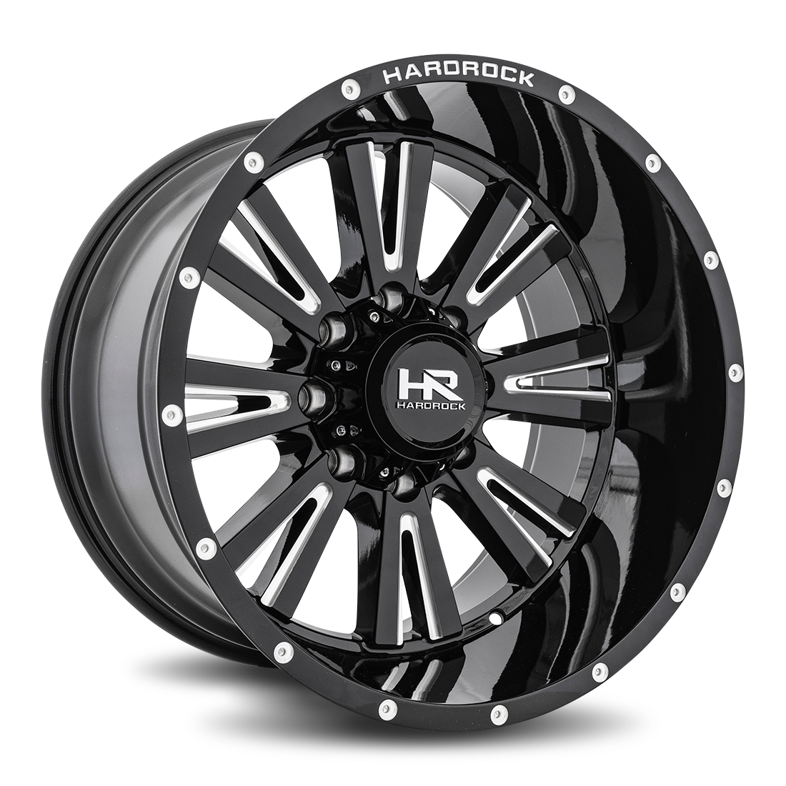 Hardrock Offroad Spine XPosed, 22x12, 5x150, ET-44, CB110.3, Gloss Black Milled