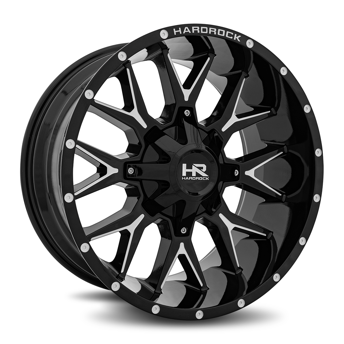 Hardrock Offroad Affliction, 20x9, 8x165.1, ET0, CB125.2, Gloss Black Milled