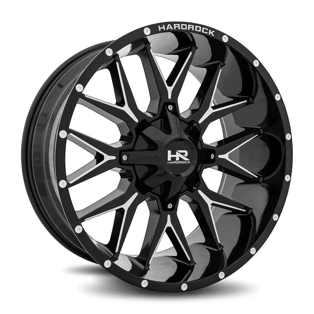 Hardrock Offroad Affliction, 22x10, 8x165.1, ET-19, CB125.2, Gloss Black Milled