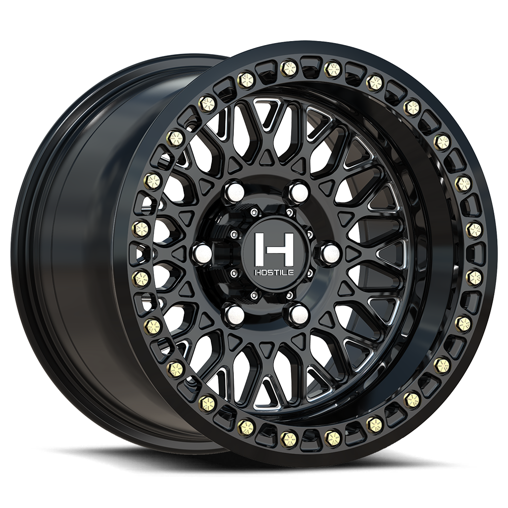 Hostile (UTV) Jackal-Beadlock, 15x7, 6x139.7, ET13, CB96, Blade Cut (Gloss)