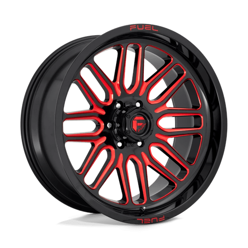 Fuel 1PC D663 IGNITE, 20X10, 6X139.7, ET-19, CB106.1, GLOSS BLACK RED TINTED CLEAR