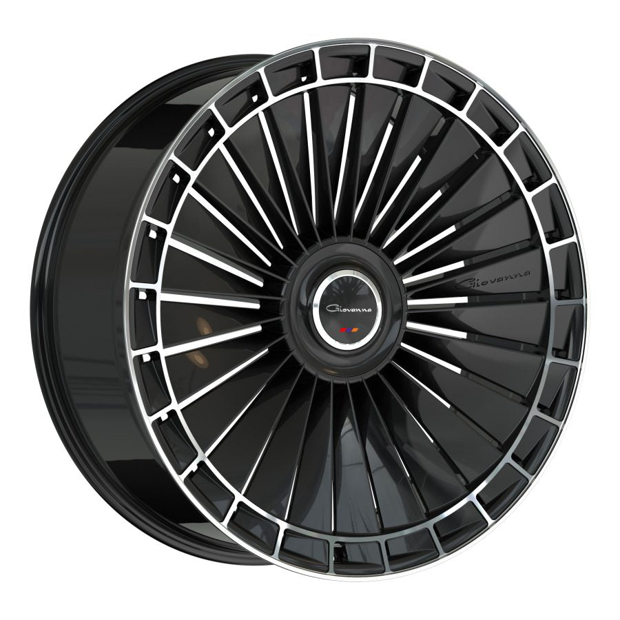 Giovanna Kapletta, 22x10.5, 5x100 to 5x132, ET10 to 45, CB54.1 to 84.1, Machined Black - 2215Z10GOKAPMB