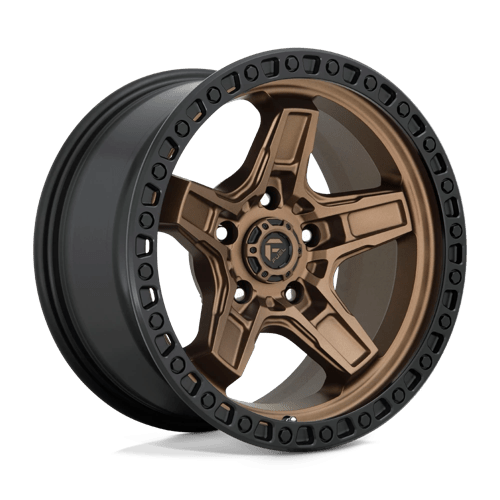 Fuel 1PC D699 KICKER, 17X9, 5X127, ET-12, CB71.5, MATTE BRONZE BLACK BEAD RING