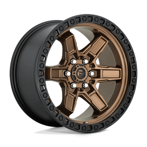 Fuel 1PC D699 KICKER, 17X9, 6X4.5, ET12, CB66.06, MATTE BRONZE BLACK BEAD RING
