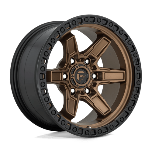Fuel 1PC D699 KICKER, 17X9, 6X139.7, ET1, CB106.1, MATTE BRONZE BLACK BEAD RING
