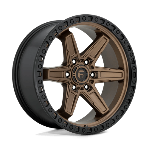 Fuel 1PC D699 KICKER, 20X9, 6X139.7, ET1, CB106.1, MATTE BRONZE BLACK BEAD RING