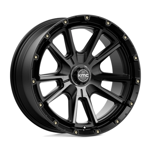 KMC KM100 SYNC, 20X9, 6X135/6X139.7, ET0, CB106.1, SATIN BLACK W/ GRAY TINT