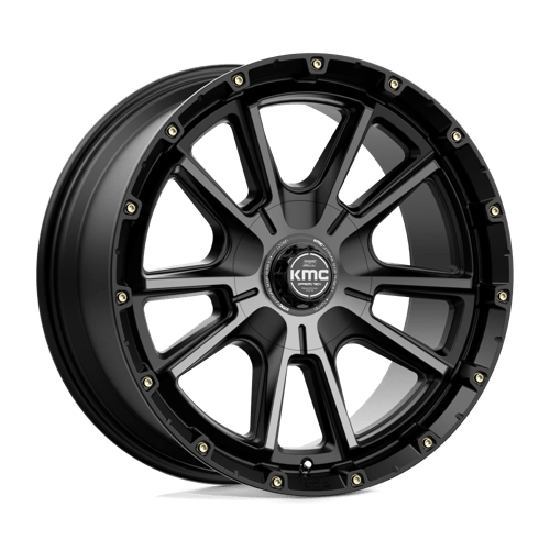 KMC KM100 SYNC, 20X9, 6X135/6X139.7, ET18, CB106.1, SATIN BLACK W/ GRAY TINT