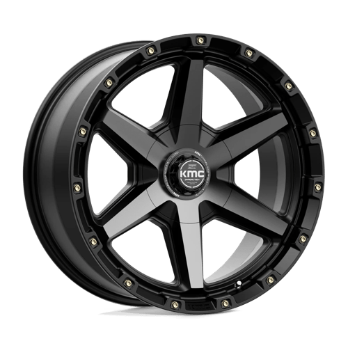 KMC KM101 TEMPO, 20X9, 6X135/6X139.7, ET0, CB106.1, SATIN BLACK W/ GRAY TINT