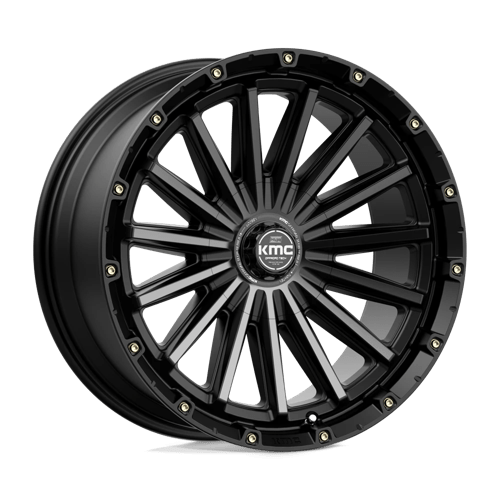 KMC KM102 SIGNAL, 20X9, 6X135/6X139.7, ET0, CB106.1, SATIN BLACK W/ GRAY TINT