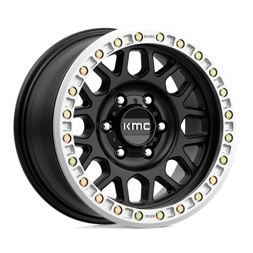 KMC KM234 GRENADE DESERT BEADLOCK, 17X8.5, 6X165.1, ET0, CB108, SATIN BLACK