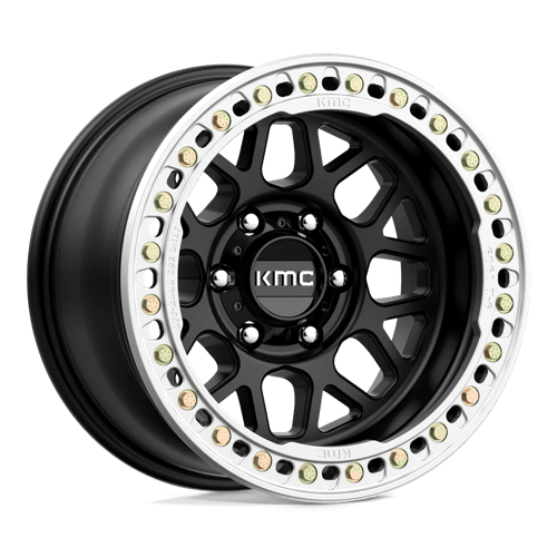 KMC KM235 GRENADE CRAWL BEADLOCK, 17X9, 6X139.7, ET-38, CB108, SATIN BLACK