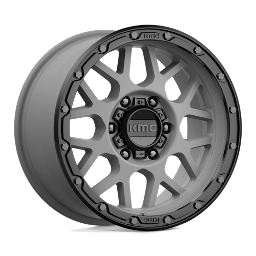 KMC KM535 GRENADE OFF-ROAD, 17X9, 6X135, ET18, CB87.1, MATTE GRAY W/ MATTE BLACK LIP