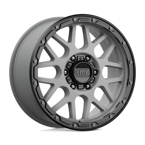 KMC KM535 GRENADE OFF-ROAD, 18X8.5, 6X139.7, ET35, CB106.1, MATTE GRAY W/ MATTE BLACK LIP