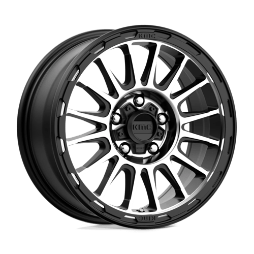 KMC KM542 IMPACT, 16X7, 5X114.3, ET30, CB72.56, SATIN BLACK MACHINED