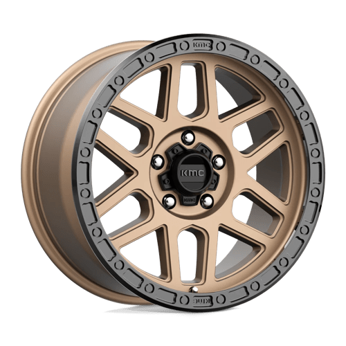 KMC KM544 MESA, 18X9, 5X150, ET25, CB110.1, MATTE BRONZE W/ BLACK LIP