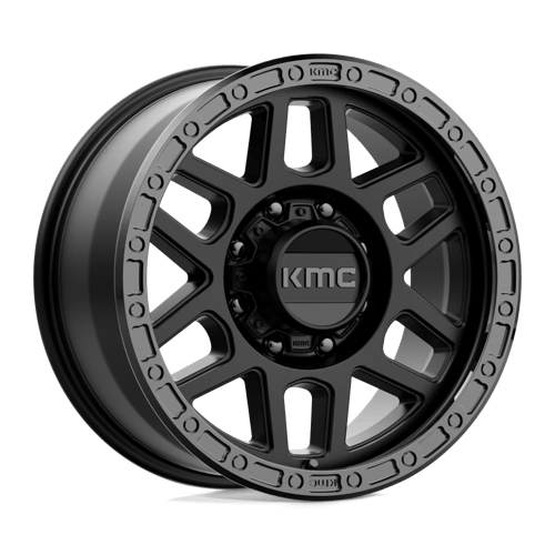 KMC KM544 MESA, 18X9, 8X180, ET18, CB124.2, SATIN BLACK W/ GLOSS BLACK LIP