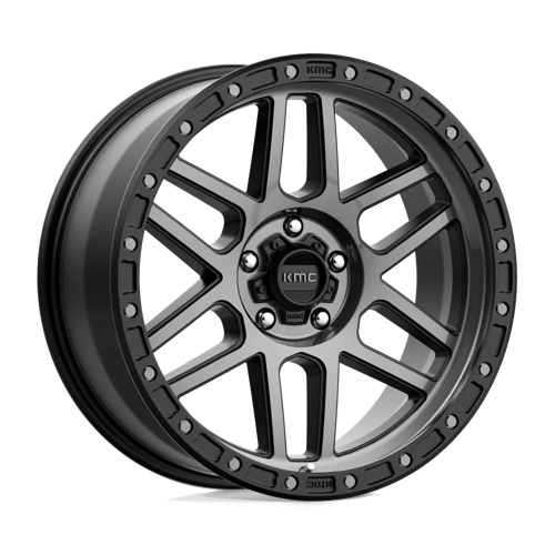 KMC KM544 MESA, 17X9, 5X127, ET-12, CB71.5, SATIN BLACK W/ GRAY TINT