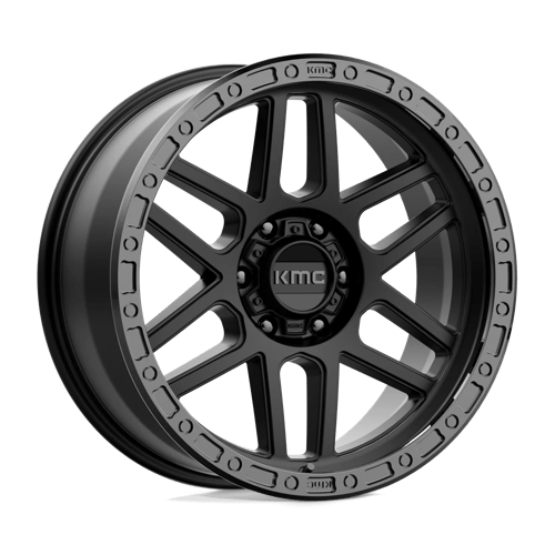 KMC KM544 MESA, 20X9, 6X135, ET0, CB87.1, SATIN BLACK W/ GLOSS BLACK LIP