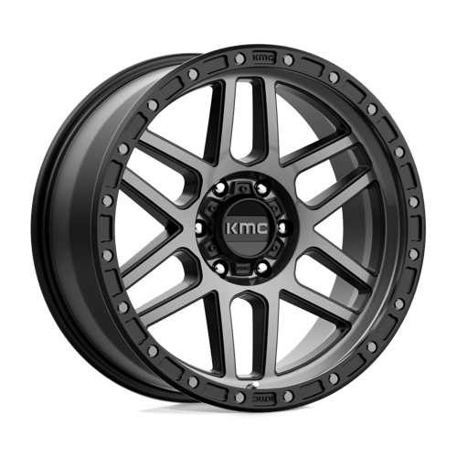 KMC KM544 MESA, 20X9, 6X139.7, ET0, CB106.1, SATIN BLACK W/ GRAY TINT