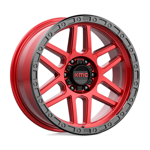 KMC KM544 MESA, 17X8.5, 6X135, ET0, CB87.1, CANDY RED W/ BLACK LIP