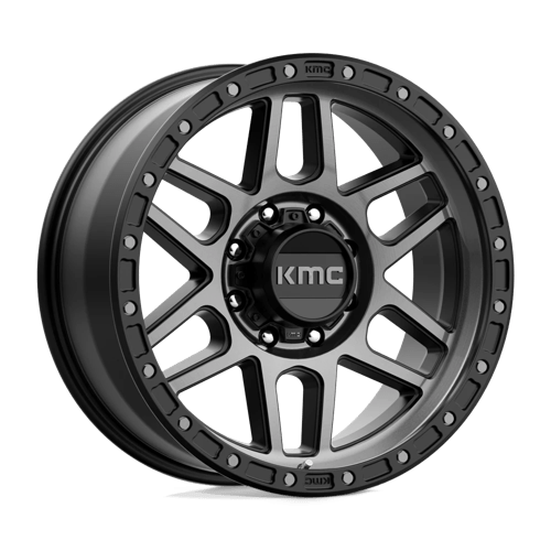 KMC KM544 MESA, 20X9, 8X180, ET0, CB124.2, SATIN BLACK W/ GRAY TINT