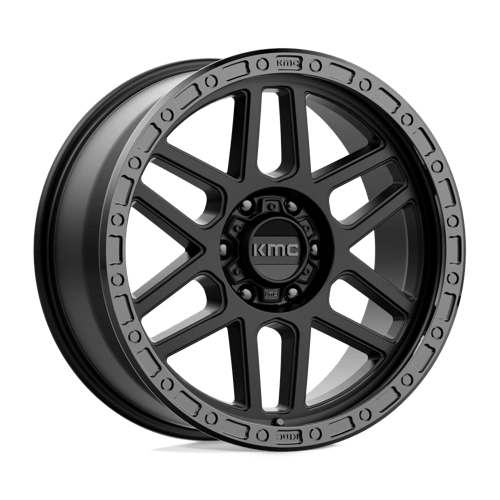 KMC KM544 MESA, 20X9, 6X135, ET18, CB87.1, SATIN BLACK W/ GLOSS BLACK LIP