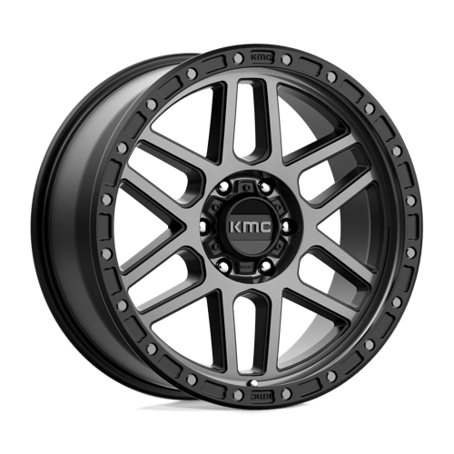 KMC KM544 MESA, 17X9, 6X4.5, ET18, CB66.06, SATIN BLACK W/ GRAY TINT