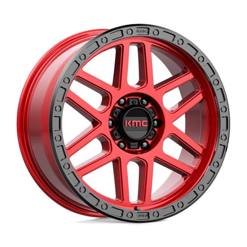 KMC KM544 MESA, 20X9, 6X135, ET18, CB87.1, CANDY RED W/ BLACK LIP