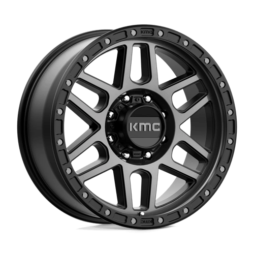 KMC KM544 MESA, 20X9, 8X180, ET18, CB124.2, SATIN BLACK W/ GRAY TINT