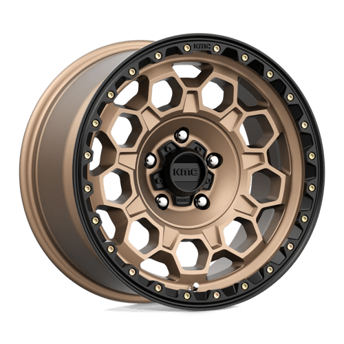 KMC KM545 TREK, 17X9, 5X127, ET0, CB71.5, MATTE BRONZE W/ BLACK LIP