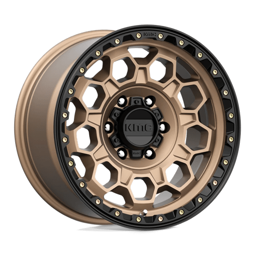KMC KM545 TREK, 17X9, 6X139.7, ET0, CB106.1, MATTE BRONZE W/ BLACK LIP