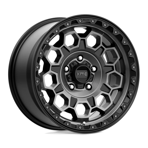 KMC KM545 TREK, 17X9, 5X127, ET18, CB71.5, SATIN BLACK W/ GRAY TINT