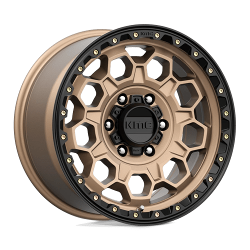 KMC KM545 TREK, 17X9, 6X139.7, ET18, CB106.1, MATTE BRONZE W/ BLACK LIP
