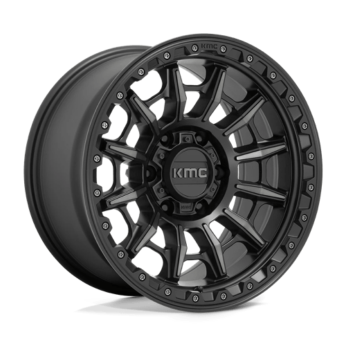 KMC KM547 CARNAGE, 17X9, 6X135, ET0, CB87.1, SATIN BLACK W/ GRAY TINT