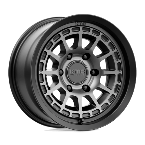 KMC KM719 CANYON, 16X8, 6X139.7, ET0, CB106.1, SATIN BLACK W/ GRAY TINT