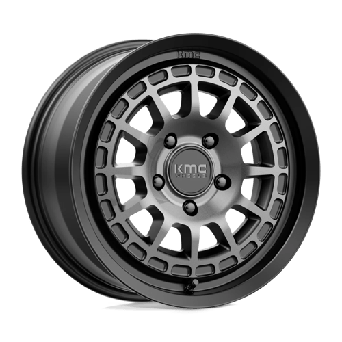 KMC KM719 CANYON, 17X8, 5X114.3, ET35, CB72.56, SATIN BLACK W/ GRAY TINT