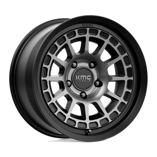 KMC KM719 CANYON, 17X8.5, 5X127, ET0, CB71.5, SATIN BLACK W/ GRAY TINT