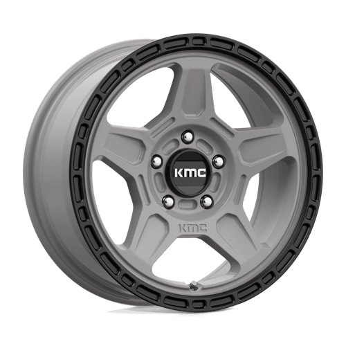 KMC KM721 ALPINE, 16X7, 5X114.3, ET15, CB72.56, SATIN GRAY W/ BLACK LIP