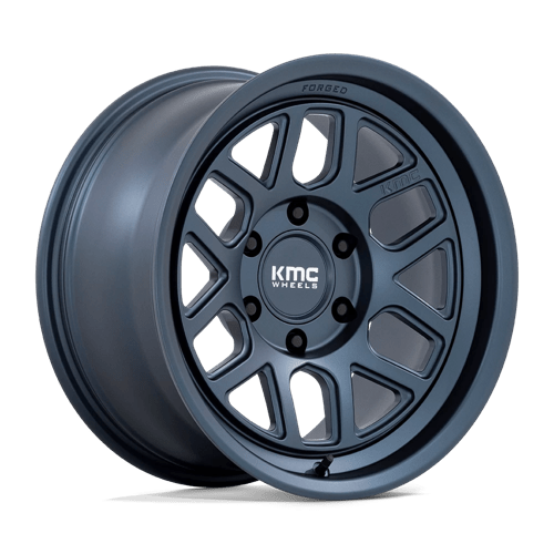 KMC KM446 MESA FORGED MONOBLOCK, 17X8.5, 6X139.7, ET-10, CB106.1, METALLIC BLUE