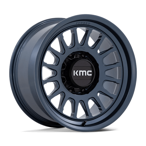 KMC KM452 IMPACT FORGED MONOBLOCK, 18X9, 8X180, ET-12, CB124.2, METALLIC BLUE